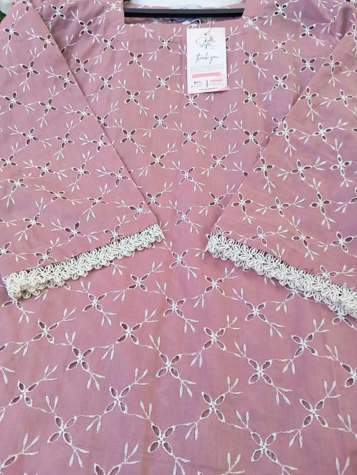 elegant pink chikankari 3 piece suit with chiffon dupatta – ready to wear women's dress elegant pink chikankari 3 piece suit with chiffon dupatta – ready to wear women's dress