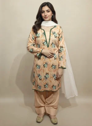 Floral Print Farshi Shalwar Suit